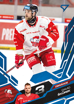 David Skurek Olomouc Tipsport ELH 2025/26 SportZoo 1. serie Azure Blue #242