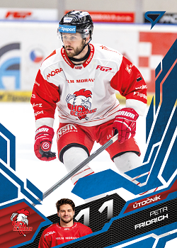 Petr Fridrich Olomouc Tipsport ELH 2025/26 SportZoo 1. serie Azure Blue #245
