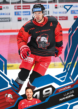 Lukas Nahodil Olomouc Tipsport ELH 2025/26 SportZoo 1. serie Azure Blue #249