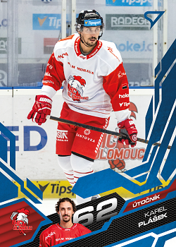 Karel Plasek Olomouc Tipsport ELH 2025/26 SportZoo 1. serie Azure Blue #252