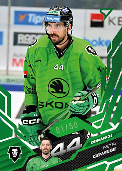 Petr Gewiese Mlada Boleslav Tipsport ELH 2025/26 SportZoo 1. serie Emerald Green /50 #110