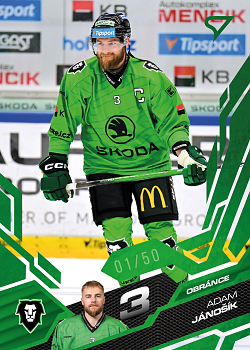 Adam Janosik Mlada Boleslav Tipsport ELH 2025/26 SportZoo 1. serie Emerald Green /50 #111
