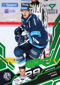 Michal Ivan Liberec Tipsport ELH 2025/26 SportZoo 1. serie Emerald Green /50 #184