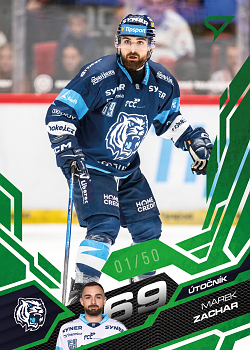 Marek Zachar Liberec Tipsport ELH 2025/26 SportZoo 1. serie Emerald Green /50 #198