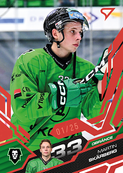 Martin Skarberg Mlada Boleslav Tipsport ELH 2025/26 SportZoo 1. serie Ruby Red /25 #115