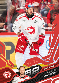 Martin Marincin Trinec Tipsport ELH 2025/26 SportZoo 1. serie Ruby Red /25 #131