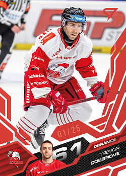 Trevor Cosgrove Olomouc Tipsport ELH 2025/26 SportZoo 1. serie Ruby Red /25 #238