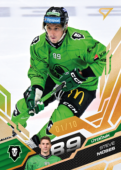 Steve Moses Mlada Boleslav Tipsport ELH 2025/26 SportZoo 1. serie Amber Gold /10 #122