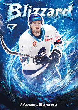 Marcel Barinka Kladno Tipsport ELH 2025/26 SportZoo 1. serie Blizzard #BL-40