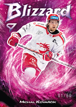 Michal Kovarcik Trinec Tipsport ELH 2025/26 SportZoo 1. serie Blizzard Coral Pink /60 #BL-25