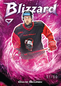 David Skurek Olomouc Tipsport ELH 2025/26 SportZoo 1. serie Blizzard Coral Pink /60 #BL-43