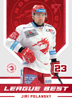 Jiri Polansky Trinec Tipsport ELH 2025/26 SportZoo 1. serie League Best Scarlet Red /49 #LB-32