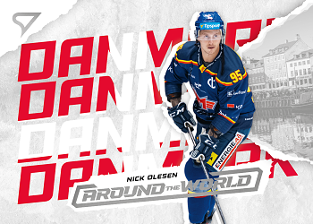 Nick Olesen Ceske Budejovice Tipsport ELH 2025/26 SportZoo 1. serie Around the World #AW-19