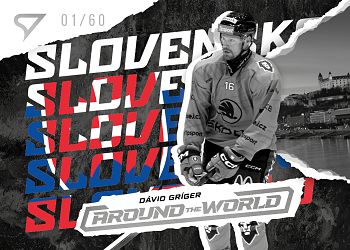 David Griger Mlada Boleslav Tipsport ELH 2025/26 SportZoo 1. serie Around the World Moonstone Silver /60 #AW-21