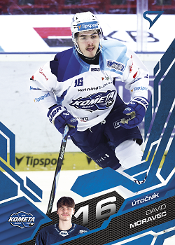 David Moravec Kometa Brno Tipsport ELH 2025/26 SportZoo Play Off Azure Blue #363