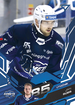 Jan Suss Kometa Brno Tipsport ELH 2025/26 SportZoo Play Off Azure Blue #364