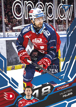 Hunter Fejes Pardubice Tipsport ELH 2025/26 SportZoo Play Off Azure Blue #366