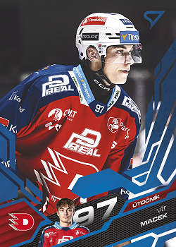 Vit Macek Pardubice Tipsport ELH 2025/26 SportZoo Play Off Azure Blue #368