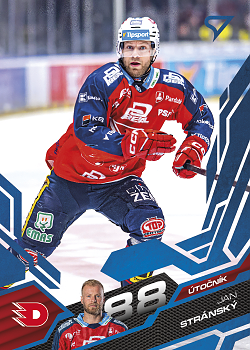 Jan Stransky Pardubice Tipsport ELH 2025/26 SportZoo Play Off Azure Blue #369