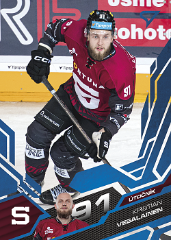 Kristian Vesalainen Sparta Tipsport ELH 2025/26 SportZoo Play Off Azure Blue #378