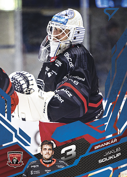 Jakub Soukup Hradec Kralove Tipsport ELH 2025/26 SportZoo Play Off Azure Blue #379