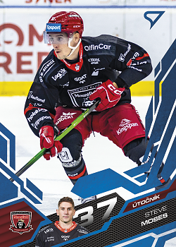 Steve Moses Hradec Kralove Tipsport ELH 2025/26 SportZoo Play Off Azure Blue #383