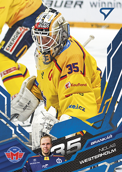 Niclas Westerholm Ceske Budejovice Tipsport ELH 2025/26 SportZoo Play Off Azure Blue #388