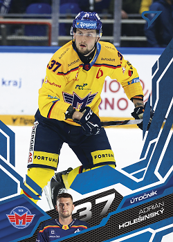 Adrian Holesinsky Ceske Budejovice Tipsport ELH 2025/26 SportZoo Play Off Azure Blue #389