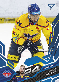 Jakub Valsky Ceske Budejovice Tipsport ELH 2025/26 SportZoo Play Off Azure Blue #390
