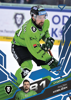 Radek Koblizek Mlada Boleslav Tipsport ELH 2025/26 SportZoo Play Off Azure Blue #394
