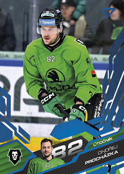 Ondrej Prochazka Mlada Boleslav Tipsport ELH 2025/26 SportZoo Play Off Azure Blue #396