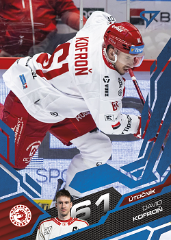 David Kofron Trinec Tipsport ELH 2025/26 SportZoo Play Off Azure Blue #398