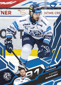 Marek Baranek Liberec Tipsport ELH 2025/26 SportZoo Play Off Azure Blue #408