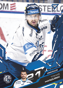 Tomas Hanousek Liberec Tipsport ELH 2025/26 SportZoo Play Off Azure Blue #409
