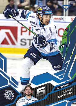 Tomas Mazura Liberec Tipsport ELH 2025/26 SportZoo Play Off Azure Blue #412