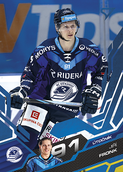 Jiri Fronk Vitkovice Tipsport ELH 2025/26 SportZoo Play Off Azure Blue #416