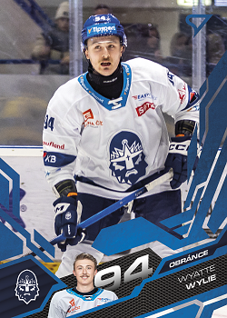 Wyatte Wylie Kladno Tipsport ELH 2025/26 SportZoo Play Off Azure Blue #420