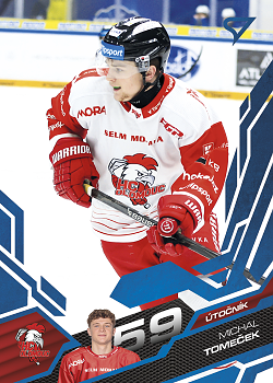 Michal Tomecek Olomouc Tipsport ELH 2025/26 SportZoo Play Off Azure Blue #422