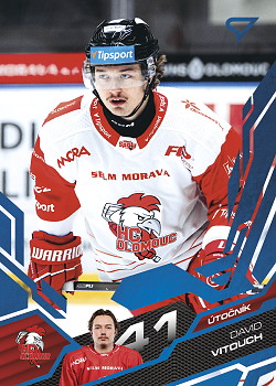 David Vitouch Olomouc Tipsport ELH 2025/26 SportZoo Play Off Azure Blue #423