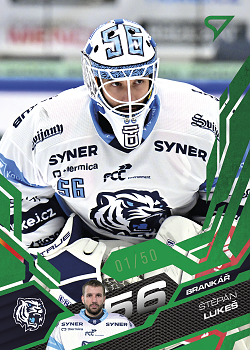 Stepan Lukes Liberec Tipsport ELH 2025/26 SportZoo Play Off Emerald Green /50 #407