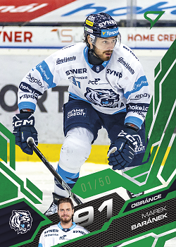 Marek Baranek Liberec Tipsport ELH 2025/26 SportZoo Play Off Emerald Green /50 #408