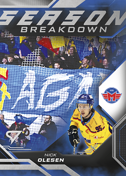Nick Olesen Ceske Budejovice Tipsport ELH 2025/26 SportZoo Play Off Season Breakdown #SB-18