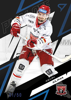 Kevin Klima Hradec Kralove Tipsport ELH 2025/26 SportZoo Play Off Play Off Base Azure Blue /50 #22