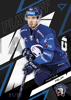 Matyas Filip Plzen Tipsport ELH 2025/26 SportZoo Play Off Play Off Base Azure Blue /50 #46