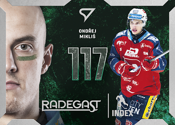 Ondrej Miklis Pardubice Tipsport ELH 2025/26 SportZoo Play Off Radegast Index #RI-03