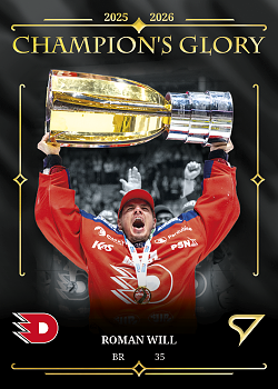 Roman Will Pardubice Tipsport ELH 2025/26 SportZoo Play Off Champions Glory #CG-1