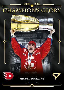 Miguel Tourigny Pardubice Tipsport ELH 2025/26 SportZoo Play Off Champions Glory #CG-4