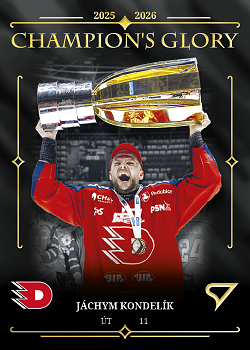 Jachym Kondelik Pardubice Tipsport ELH 2025/26 SportZoo Play Off Champions Glory #CG-6