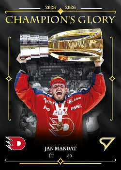 Jan Mandat Pardubice Tipsport ELH 2025/26 SportZoo Play Off Champions Glory #CG-7