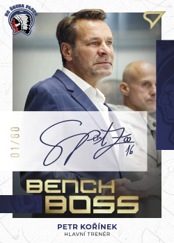Petr Korinek Plzen Tipsport ELH 2022/23 SportZoo 2. serie Bench Boss Auto /60 #BBS-PK